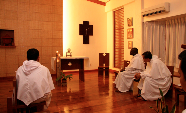 Adoration at the novitiate house in Manila 