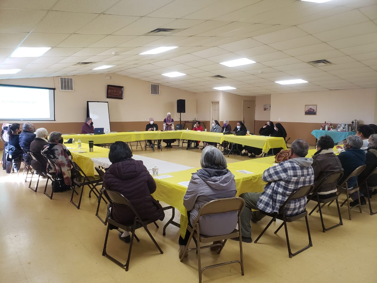 Gathering with the Assumption Sisters in Chaparral, New Mexico