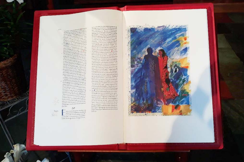 The Easter Gospel and illustration from the St. John's Bible Heritage Edition