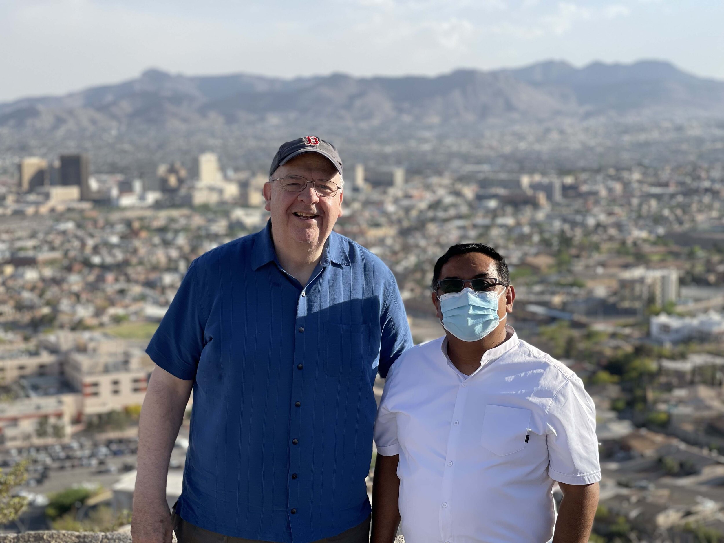 Fr. Dennis in El Paso with Fr. Marciano, one of the founding members of the new community